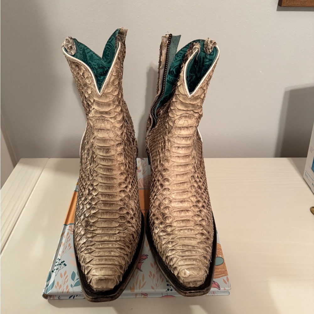 Carrol Python Exotic Ankle Boots